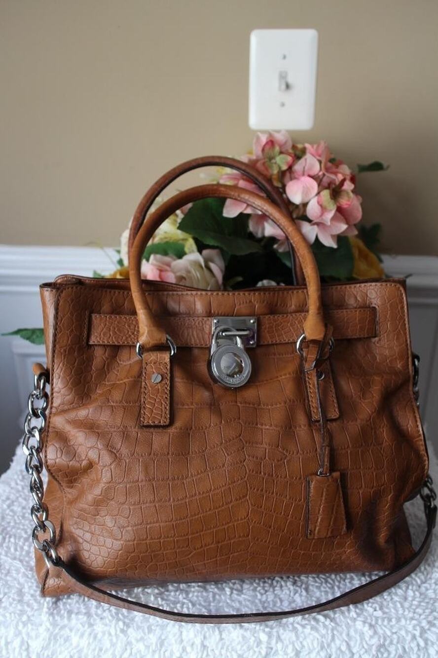 MICHAEL Michael Kors EMBOSSED PYTHON Hamilton Woven NS Tote large (pu700
